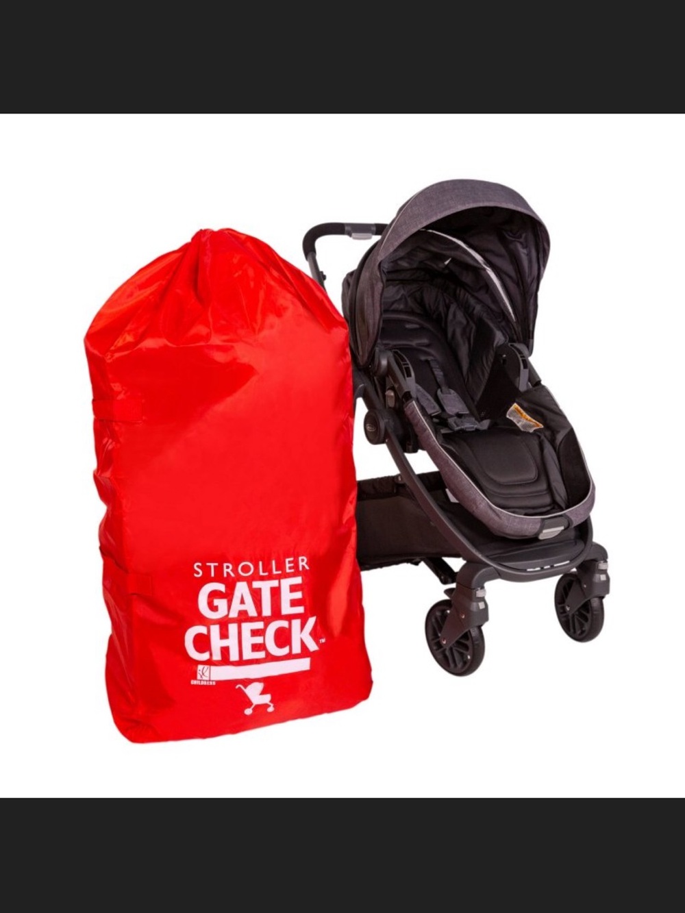 Stroller gate check bag